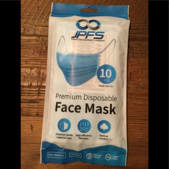 JPFS Accessories Jpfs Premium Disposable Face Masks Poshmark